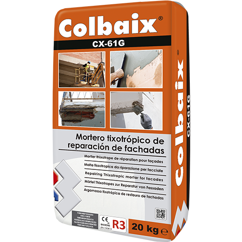 CX-61G Colbaix Mortero tixotrópico de reparación de fachadas