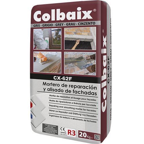 CX-62F Colbaix Mortero de reparación y alisado de fachadas - gris