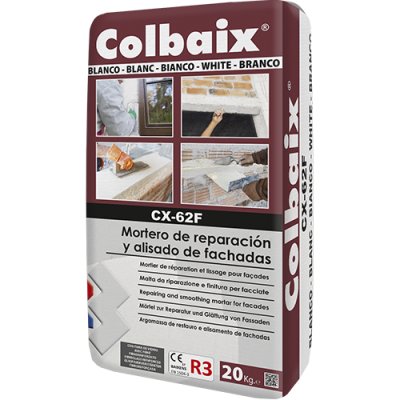 CX-62F Colbaix Mortero de reparación y alisado de fachadas - blanco