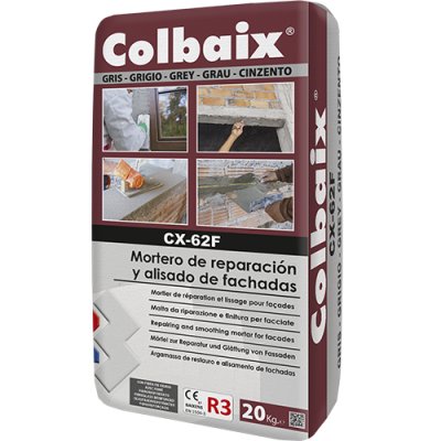 CX-62F Colbaix Mortero de reparación y alisado de fachadas - gris