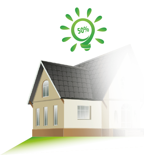 Energy saving, exterior etics system